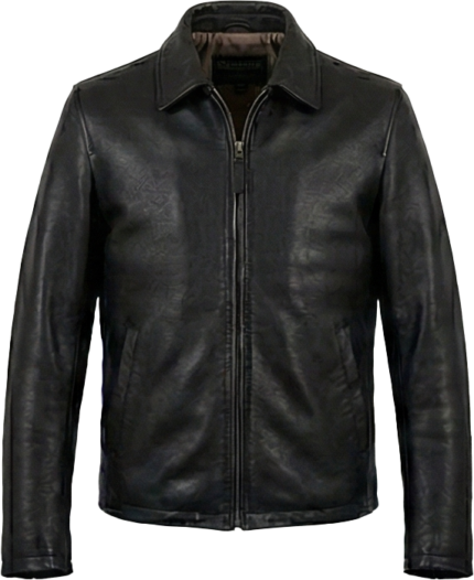 TX Leather Jacket Cowhide Black