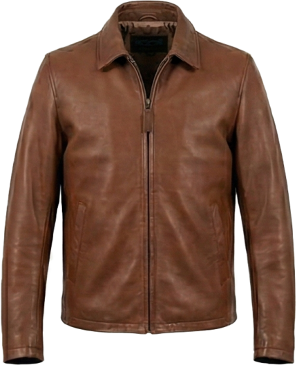 TX Leather Jacket Cowhide Brown