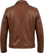 TX Leather Jacket Cowhide Brown - Image 4