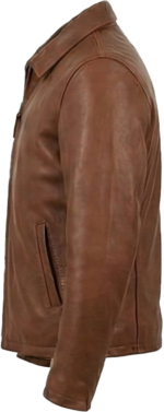 TX Leather Jacket Cowhide Brown - Image 3