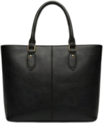 Premium Leather Essential Tote Black - Image 4